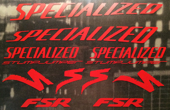 Specialized (curved) Stumpjumper FSR Graphics Set Type 2 Photo.