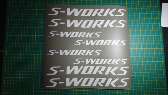 Specialized S-Works Bike Decal Stencil Set.