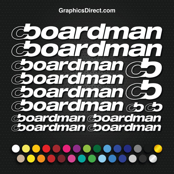 Bordman Vinyl Replacement Decal Sticker Sets.