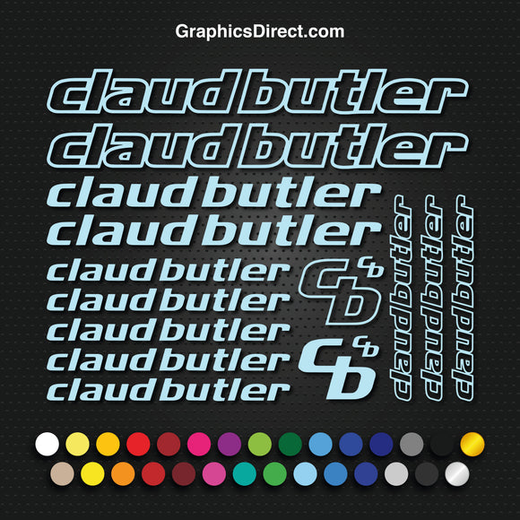 Claud Butler Vinyl Replacement Decal Sticker Sets.