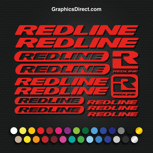 Redline Vinyl Replacement Decal Sticker Sets.