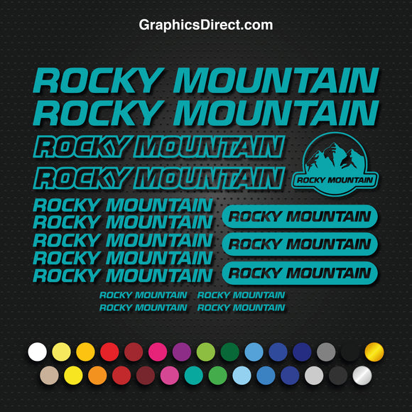 Rocky Mountain Vinyl Replacement Decal Sticker Sets.