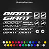Giant Style 2 Bike Sticker Decal Set. (BDS32)