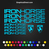 Iron Horse Replacement Vinyl Decal Graphic Sticker Set MTB DH XC Bike