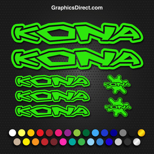 Kona Replacement Vinyl Decal Graphic Sticker Set MTB DH XC Bike