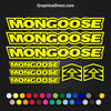 Mongoose Replacement Vinyl Decal Graphic Sticker Set MTB DH XC Bike