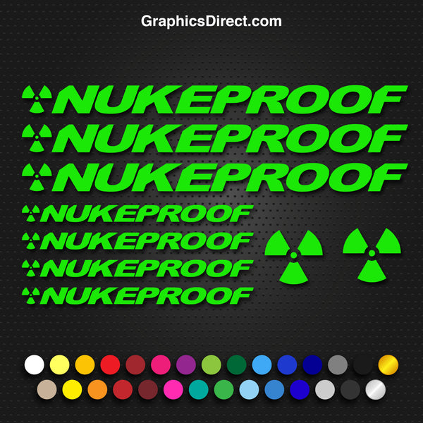 Nukeproof Replacement Vinyl Decal Graphic Sticker Set MTB DH XC Bike