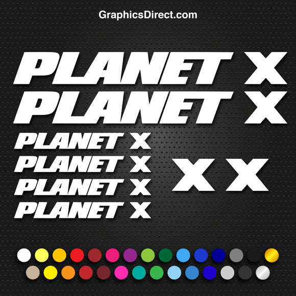 Planet X Replacement Vinyl Decal Graphic Sticker Set MTB DH XC Bike