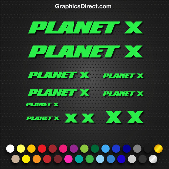 Planet X Bike Graphics Set.
