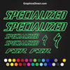 Specialized FSR Replacement Vinyl Decal Graphic Sticker Set MTB DH XC Bike Outline