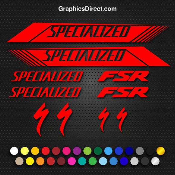 Specialized Replacement Vinyl Decal Graphic Sticker Set MTB DH XC Bike