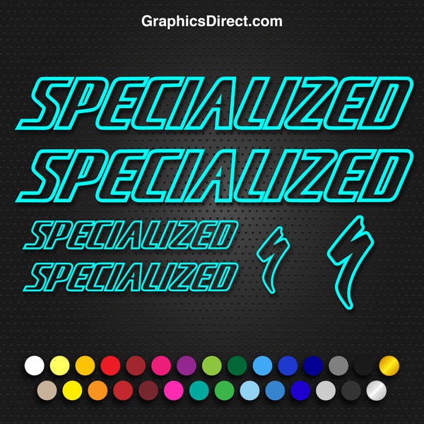 Specialized Replacement Vinyl Decal Graphic Sticker Set MTB DH XC Bike Outline V2