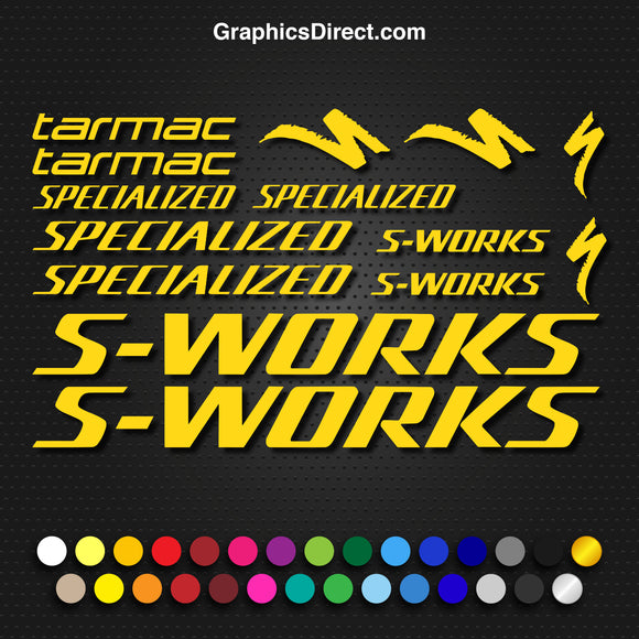 Specialized S-Works Tarmac Bike Decal Graphic Set V1 Photo