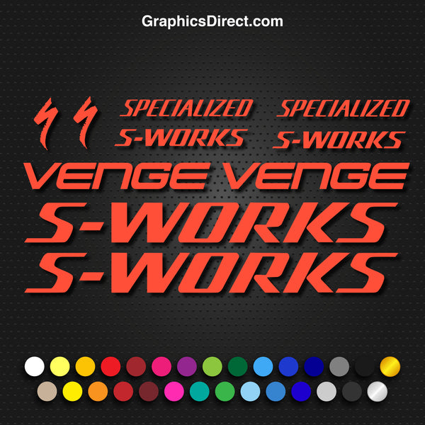 Specialized S-Works Tarmac Bike Decal Graphic Set V2 Photo