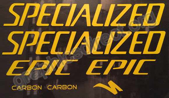 Specialized (Retro) Epic Carbon Graphics Set. (116)