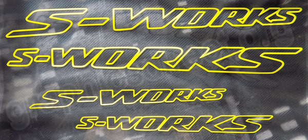 Specialized S-Works Outlined Tapered Sticker Decal Graphics. (133)